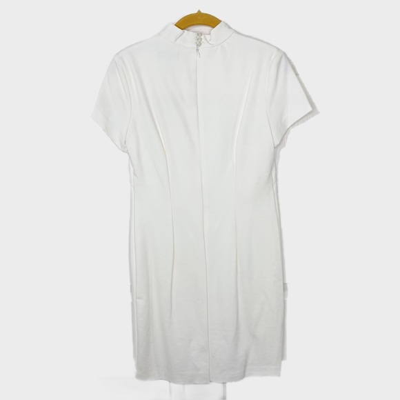 Drew Anthro Ivory Mock Neck Keyhole Bodycon Dress - Picture 2 of 7